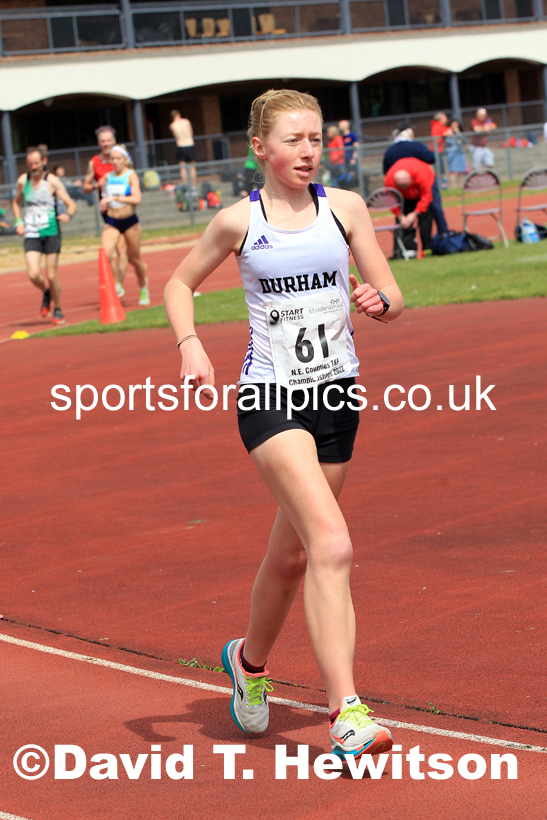 2022 North Eastern Counties AA 10000 metres Champs., Chester le Street, Sat,. May 21st. Photo: David T. Hewitson/Sports for All Pics